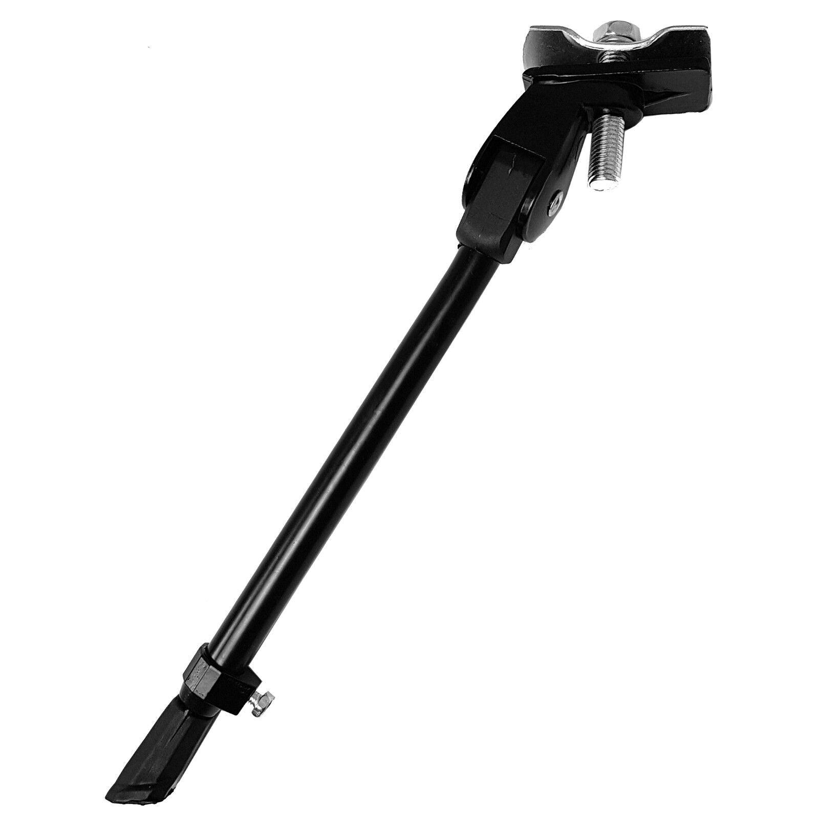 Cycle Kick Stand - Mountain Bike Bicycle Cycle Kick Stand Adjustable Rubber Foot Heavy Duty Prop UK Black Cycling - Tophatter Daily Deals
