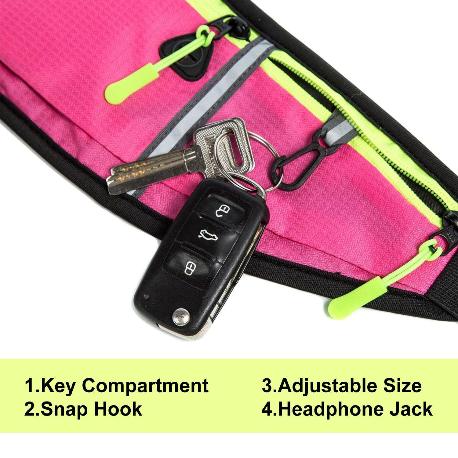 Waist Bum Bag - Jogging Running Cycling Gym Bum Bag Travel Waist Belt Pouch Sports Phone Holder Running Gym Cycling Adjustable Waist Bum Bag Belt Cycling - Tophatter Daily Deals