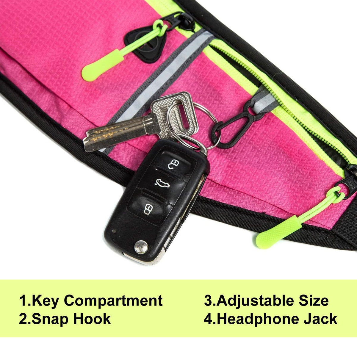 Waist Bum Bag - Jogging Running Cycling Gym Bum Bag Travel Waist Belt Pouch Sports Phone Holder Running Gym Cycling Adjustable Waist Bum Bag Belt Cycling - Tophatter Daily Deals