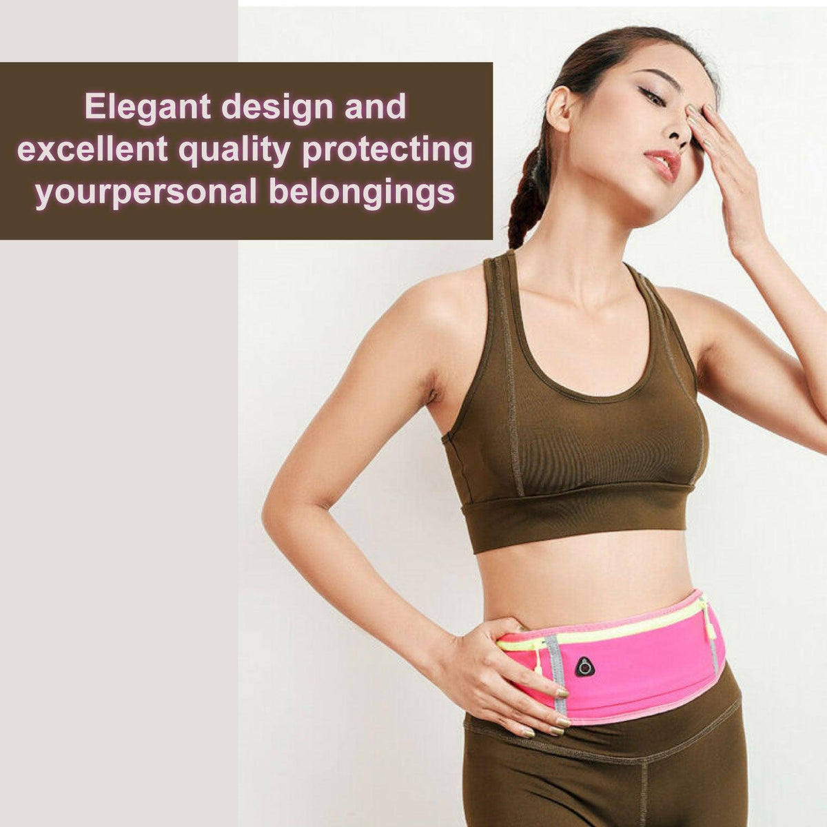 Waist Bum Bag - Jogging Running Cycling Gym Bum Bag Travel Waist Belt Pouch Sports Phone Holder Running Gym Cycling Adjustable Waist Bum Bag Belt Cycling - Tophatter Daily Deals