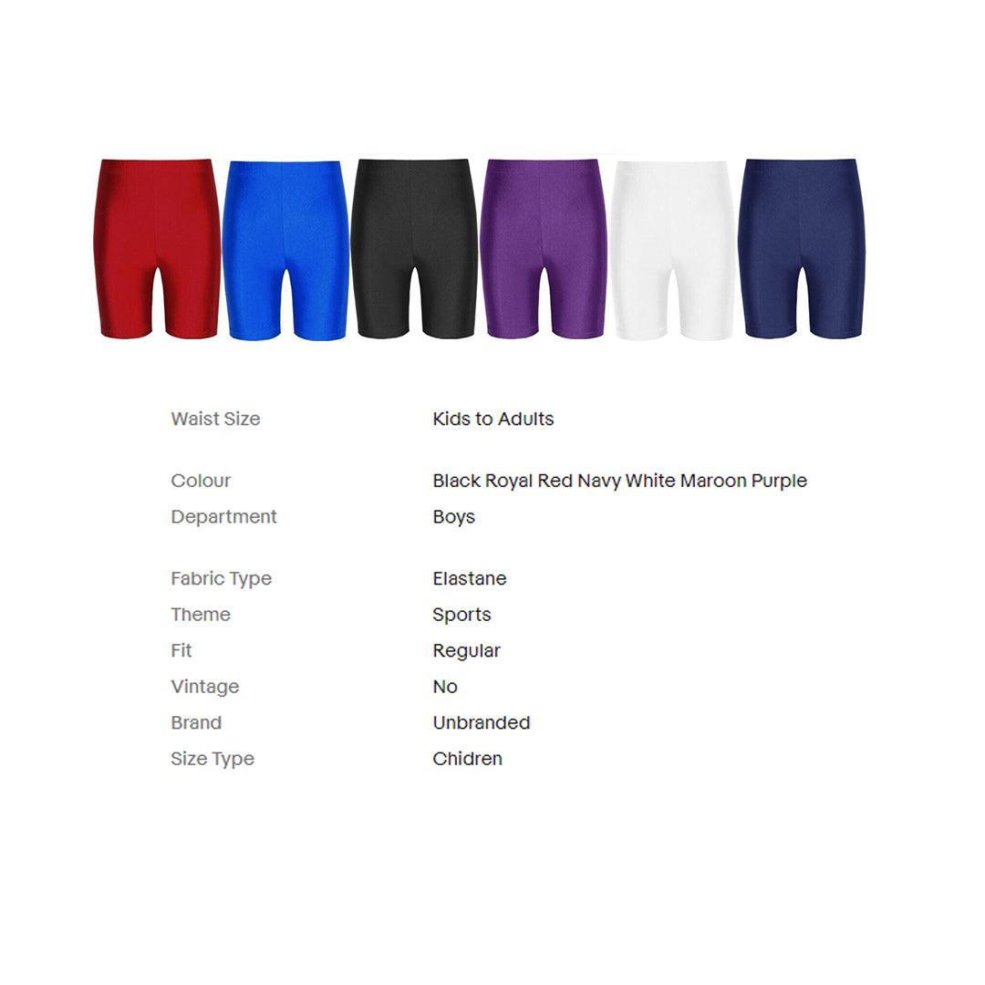 Stretch Cycling Shorts - Mens Boys Super Stretch Cycling Shorts School PE Sports Gym Running Yoga Mountain & Cycling - Tophatter Daily Deals