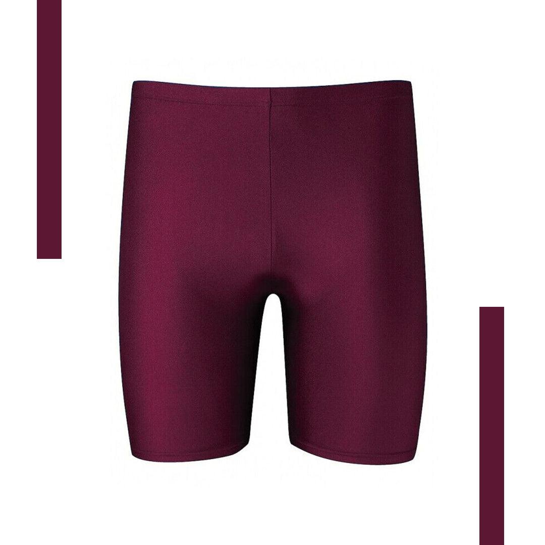 Stretch Cycling Shorts - Mens Boys Super Stretch Cycling Shorts School PE Sports Gym Running Yoga Maroon 3-4 Years Mountain & Cycling - Tophatter Daily Deals