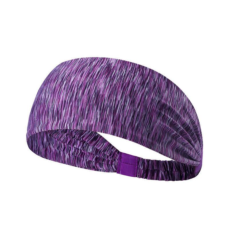 Headbands for Cyclists - Cycling Soft Sweat Sweatband Bicycle Headbands Bike Outdoor Sports Motorcycle Purple Striped Sports & Outdoor - Tophatter Daily Deals