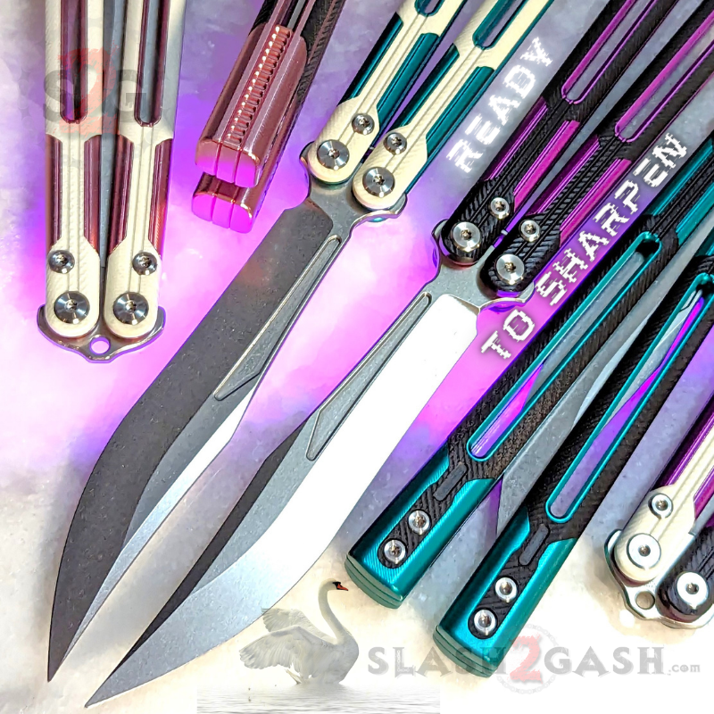 TIANQI Cygnus clone Balisong Butterfly Knife - Aluminum w/ G10 Knife-Balisong - Tophatter Daily Deals