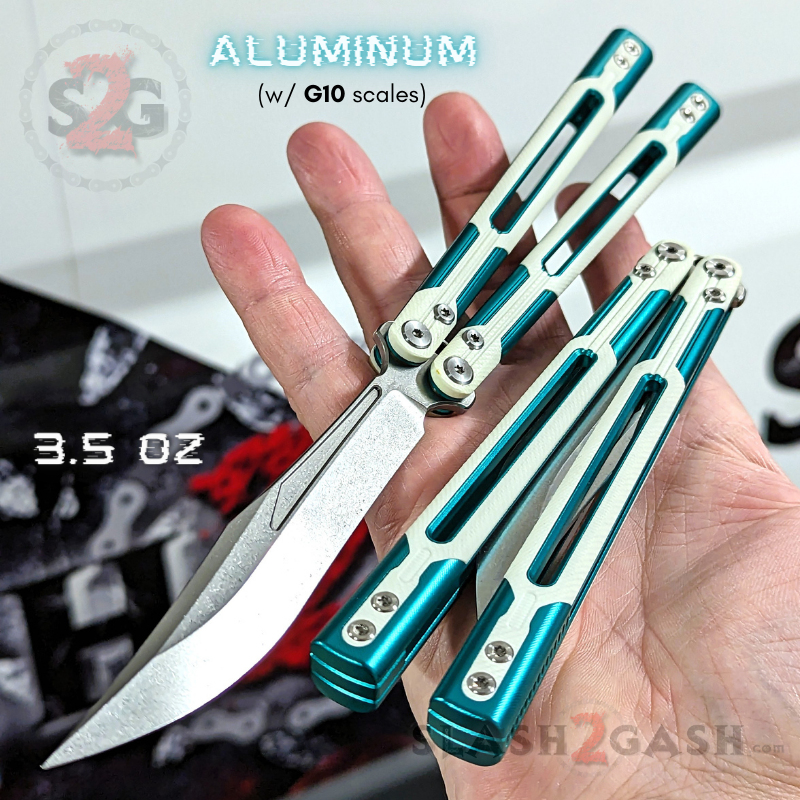 TIANQI Cygnus clone Balisong Butterfly Knife - Aluminum w/ G10 Knife-Balisong - Tophatter Daily Deals