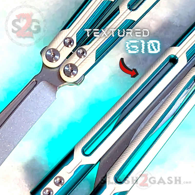 TIANQI Cygnus clone Balisong Butterfly Knife - Aluminum w/ G10 Knife-Balisong - Tophatter Daily Deals