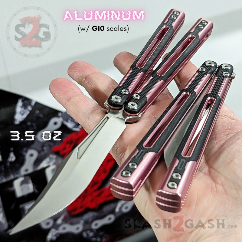 TIANQI Cygnus clone Balisong Butterfly Knife - Aluminum w/ G10 Knife-Balisong - Tophatter Daily Deals