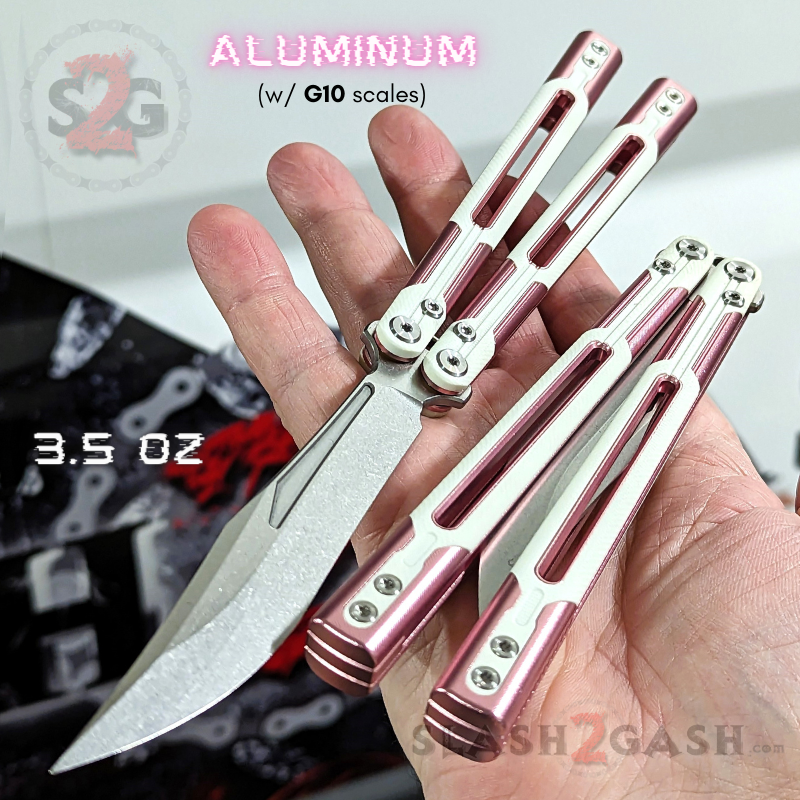 TIANQI Cygnus clone Balisong Butterfly Knife - Aluminum w/ G10 Knife-Balisong - Tophatter Daily Deals