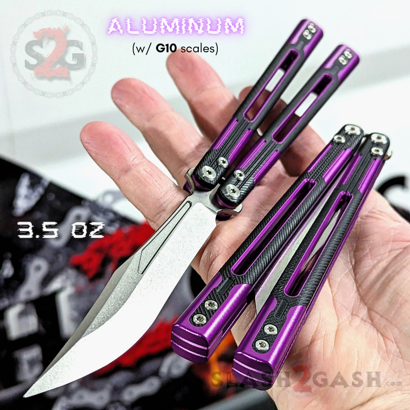 TIANQI Cygnus clone Balisong Butterfly Knife - Aluminum w/ G10 Knife-Balisong - Tophatter Daily Deals