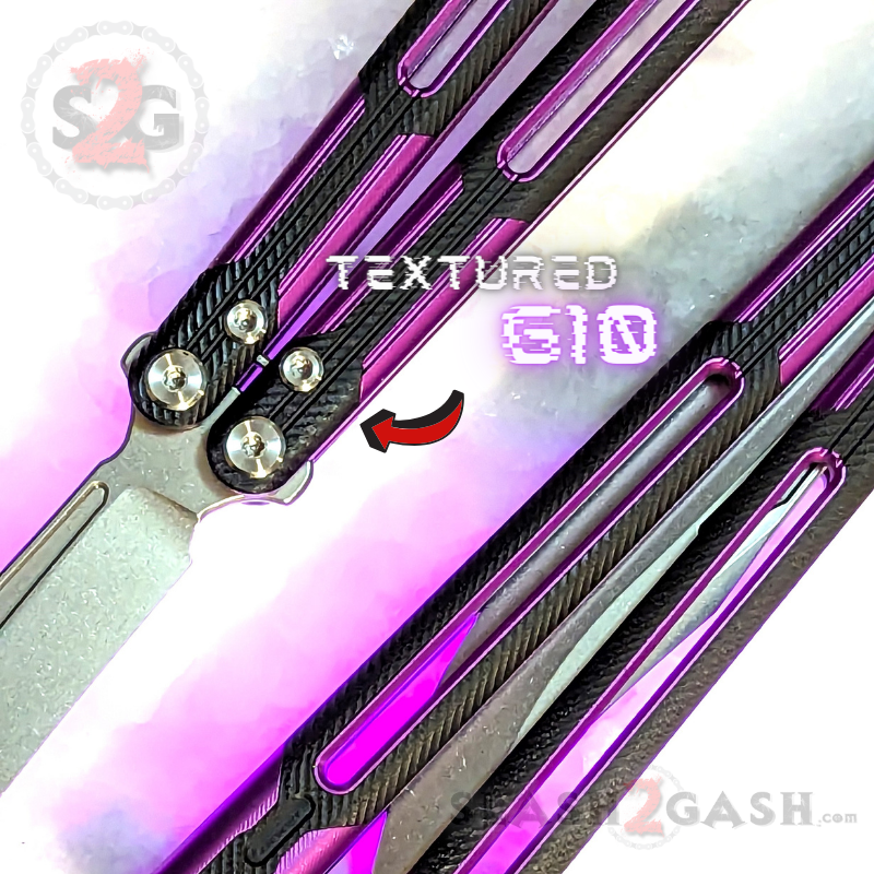 TIANQI Cygnus clone Balisong Butterfly Knife - Aluminum w/ G10 Knife-Balisong - Tophatter Daily Deals