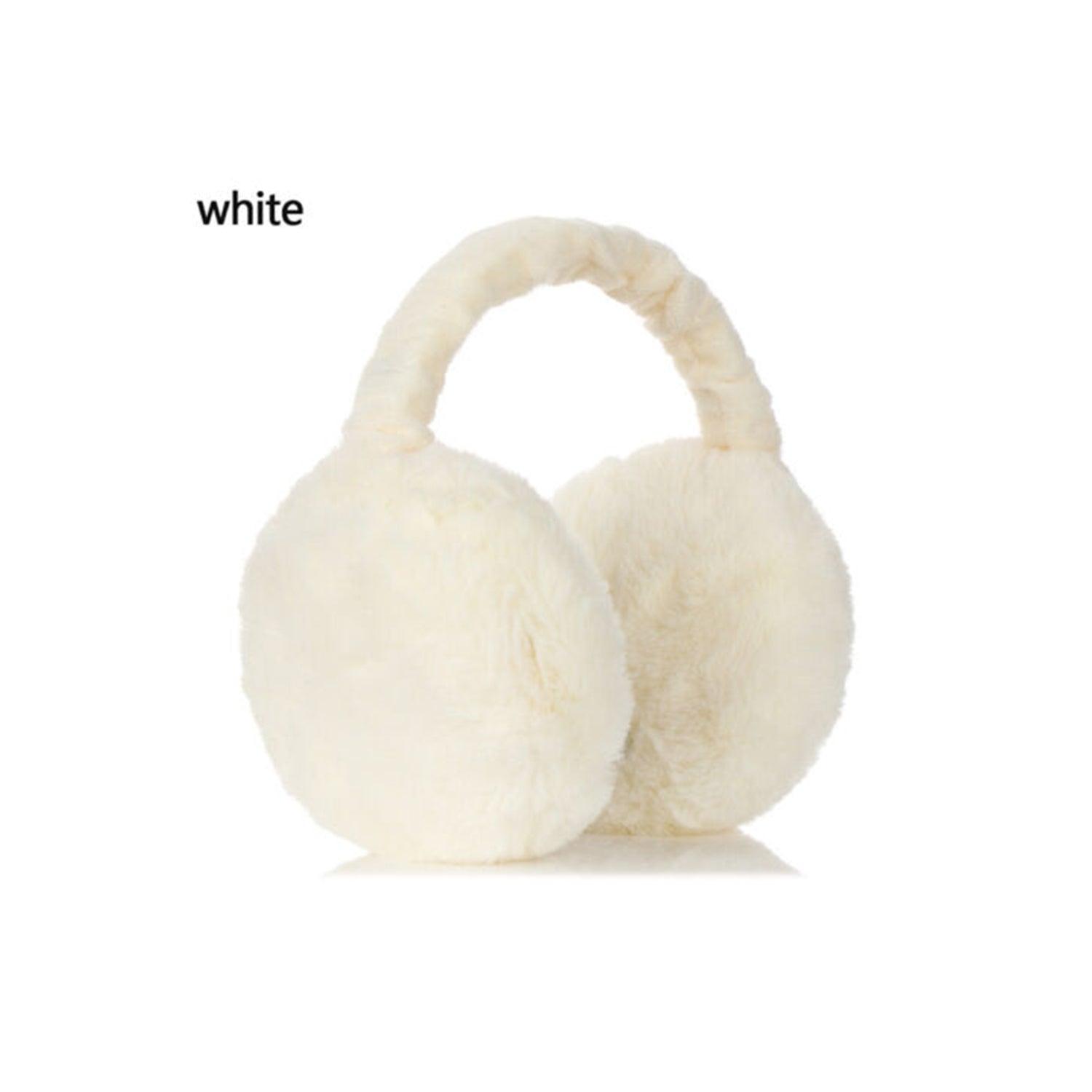 Ear Muffs for Ladies - Cute Hat Scarf Gloves 3 In 1 Set Bear Ear Fleece Winter Warm Hooded Earflap Girl Apparel & Accessories - Tophatter Daily Deals