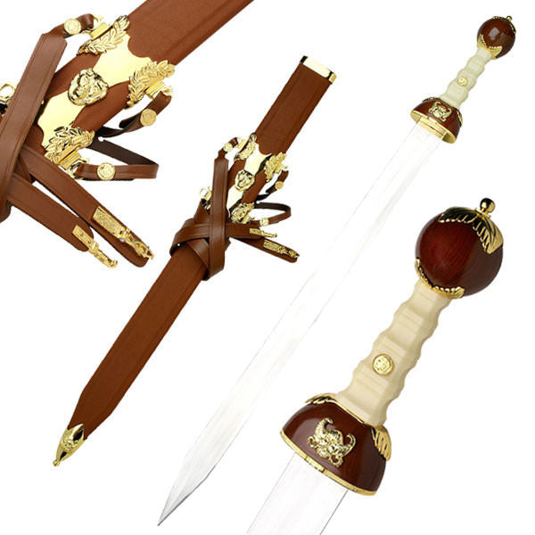Maximus Roman Gladiator Sword Medieval Gladius - TOPHATTER'S ARMORY DEALS Collectible Weapons - Tophatter Daily Deals