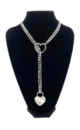 Lock & Key Slip Chain Silver - Tophatter Daily Deals
