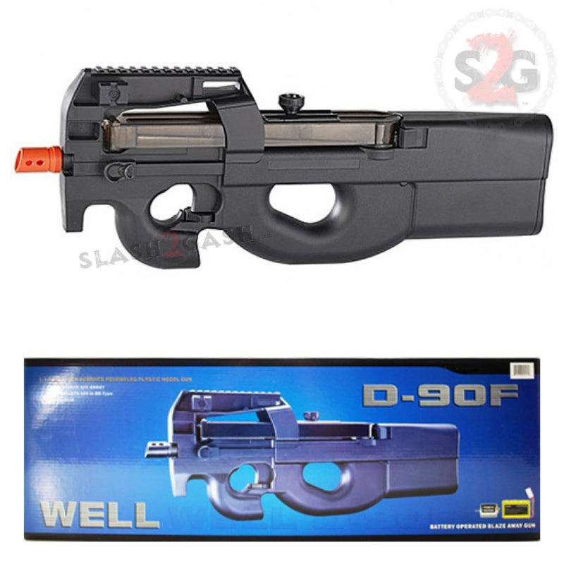 WELL D90F Airsoft SMG (P90) Full Auto Electric AEG Rifle Airsoft-AEGplastic - Tophatter Daily Deals