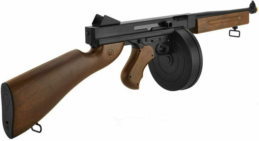 D98 Thompson M1A1 Chicago Typewriter SMG Tommy Gun Airsoft AEG Airsoft-AEGplastic - Tophatter Daily Deals