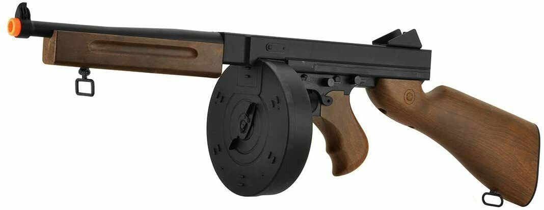 D98 Thompson M1A1 Chicago Typewriter SMG Tommy Gun Airsoft AEG Airsoft-AEGplastic - Tophatter Daily Deals