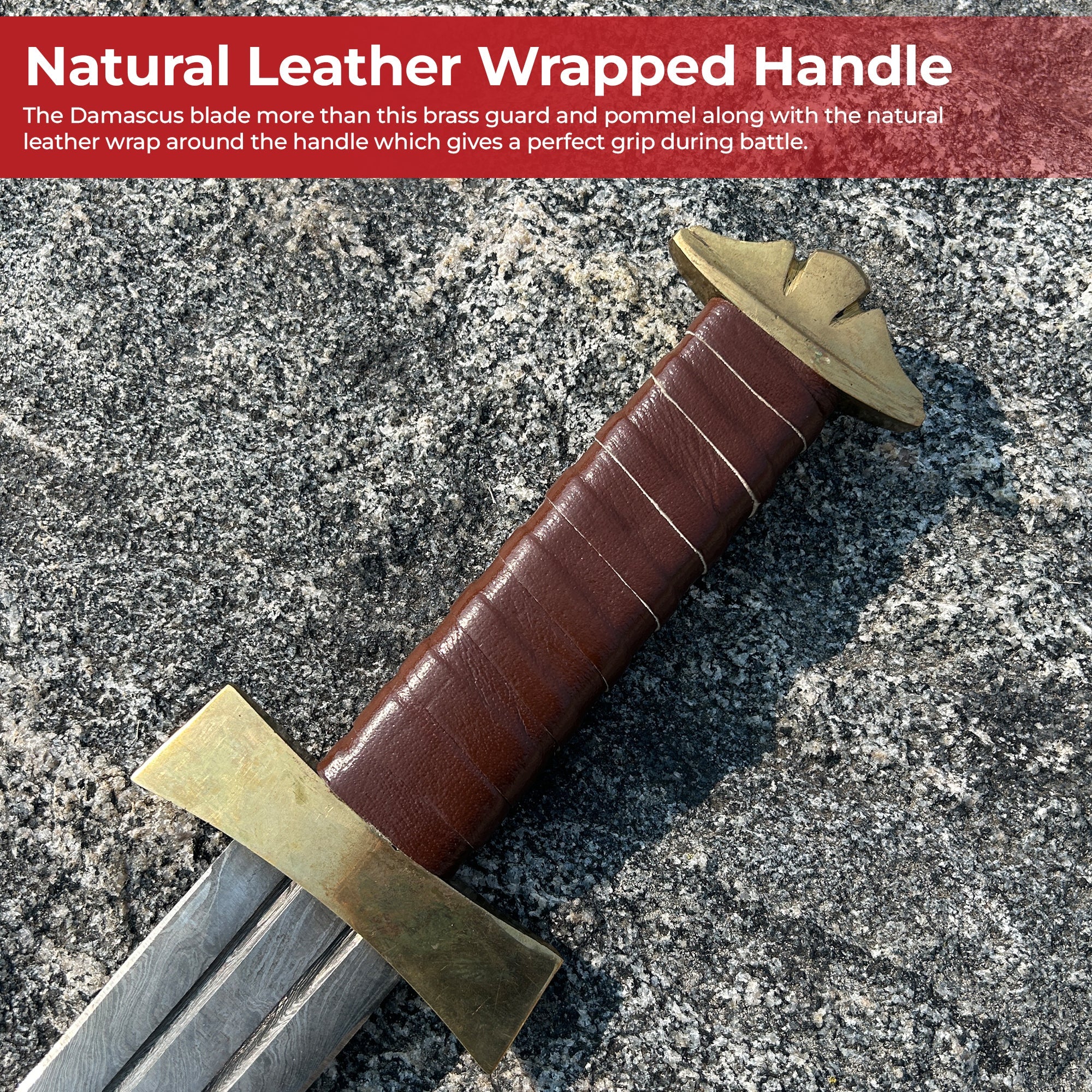 Damascus Viking Warrior Sword Swords - Tophatter Daily Deals