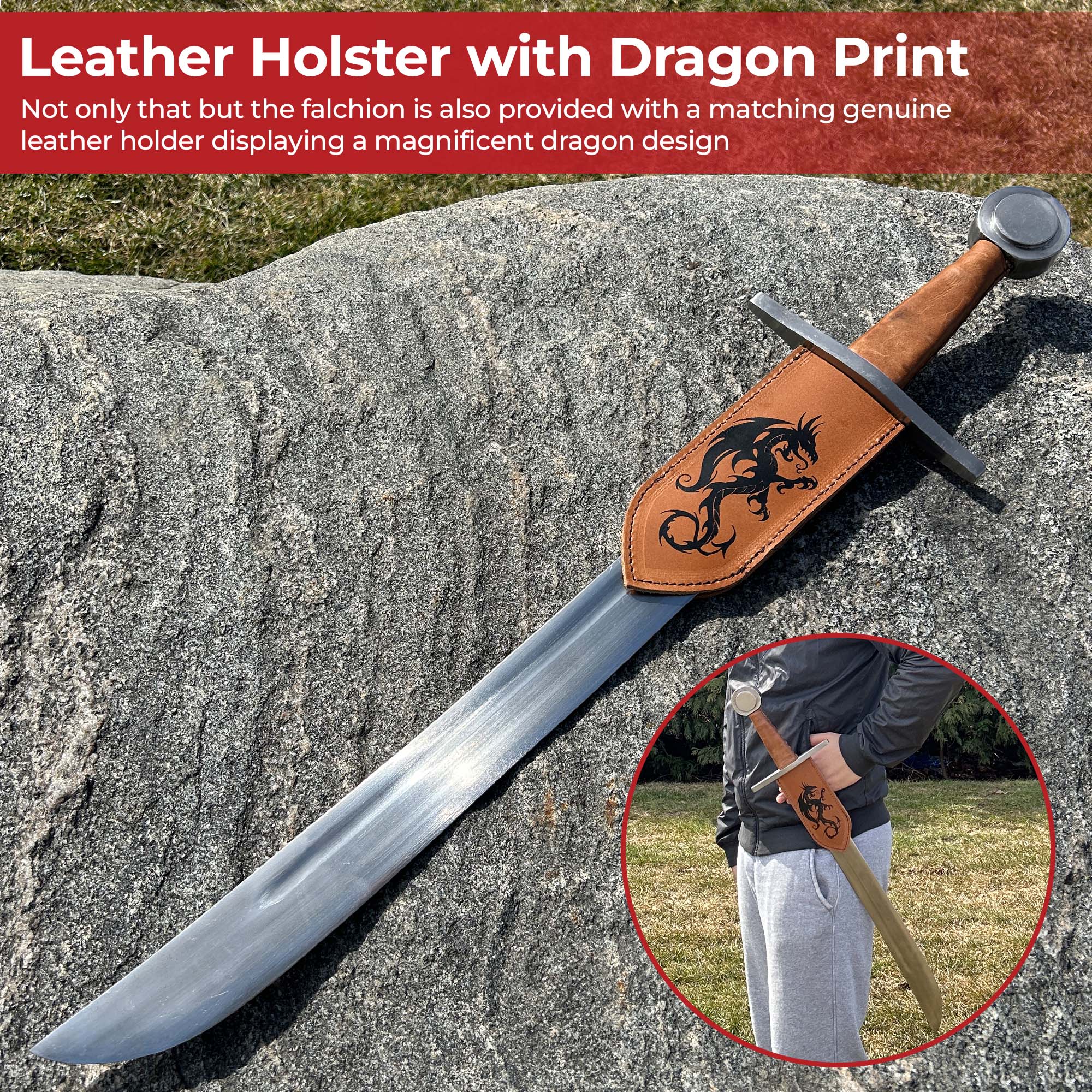 Dance of Dragons Functional Falchion swords - Tophatter Daily Deals
