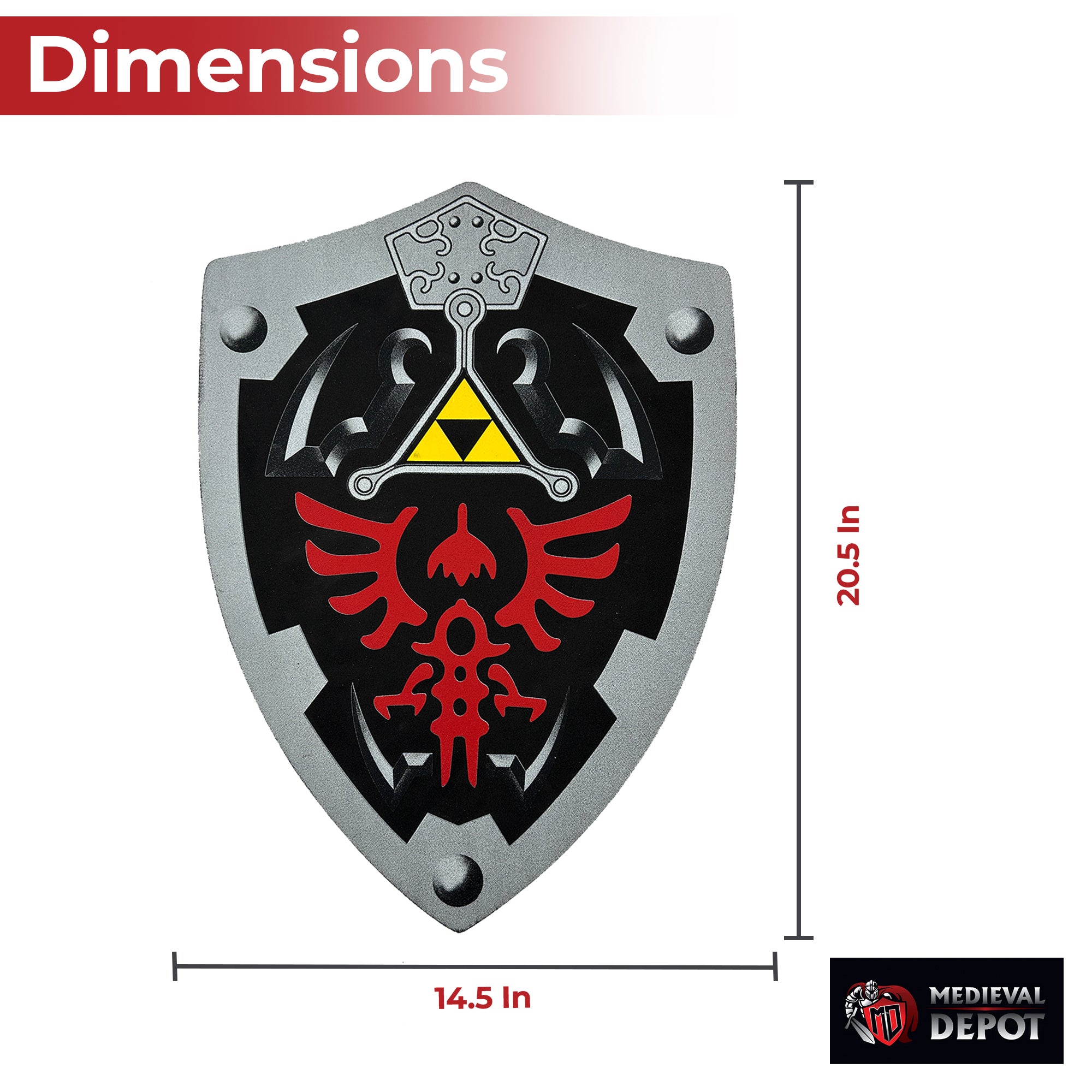 Dark Link Shadow Legends of Zelda Foam Shield novelty items - Tophatter Daily Deals