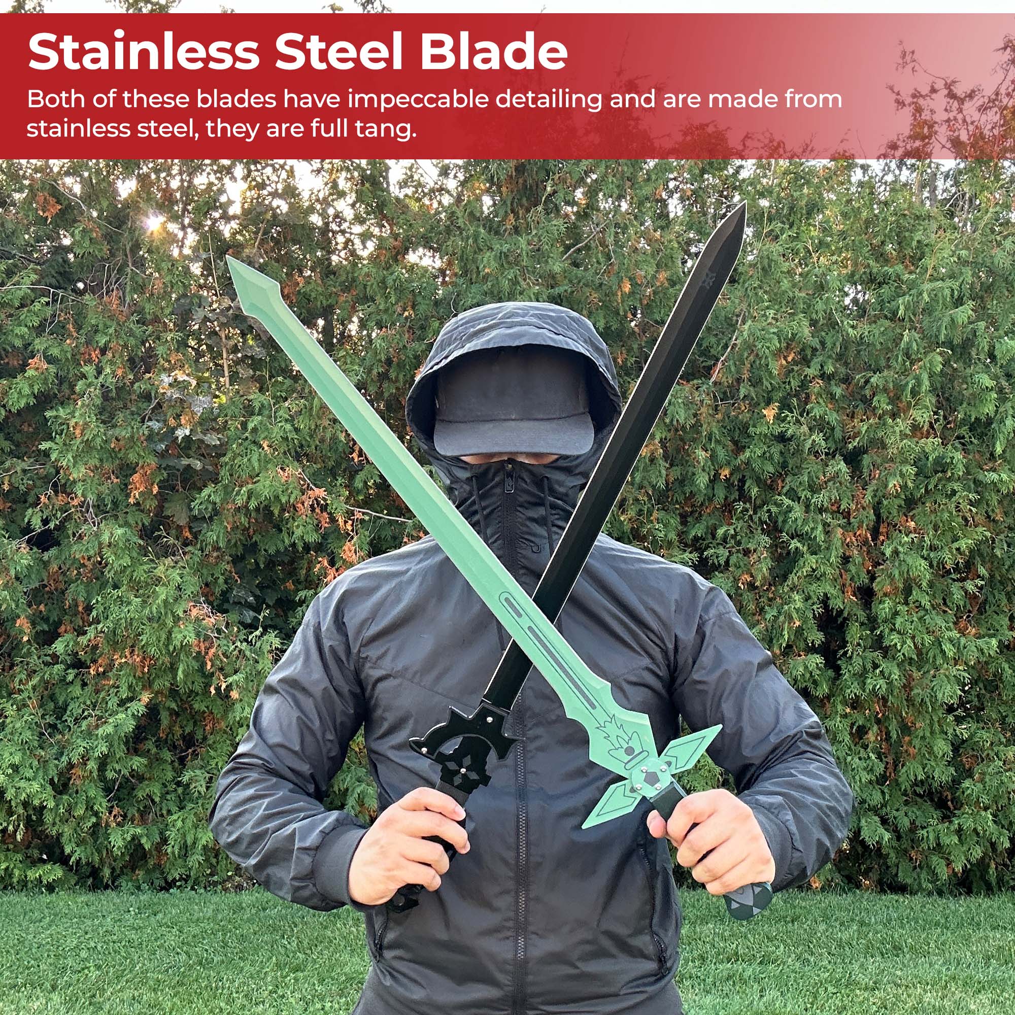 Dark Repulser Dual Blades Elucidator Combo swords - Tophatter Daily Deals