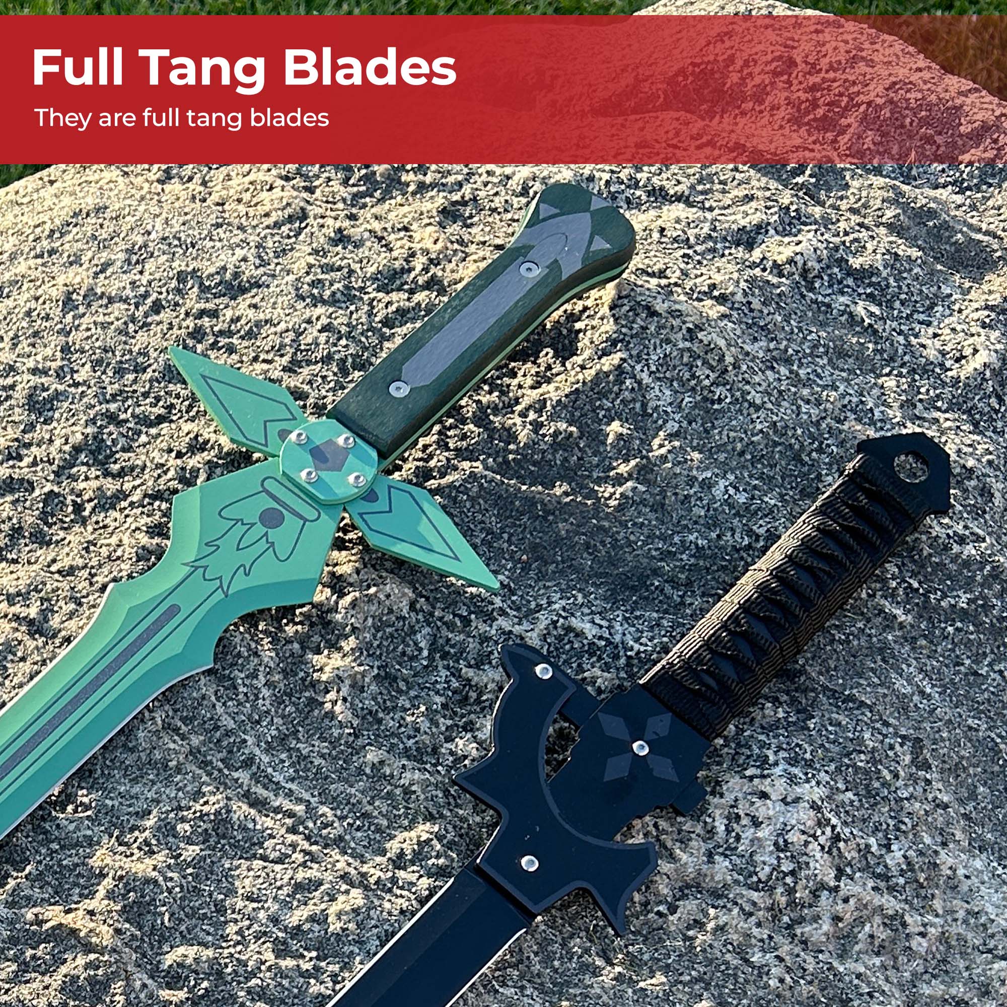 Dark Repulser Dual Blades Elucidator Combo swords - Tophatter Daily Deals