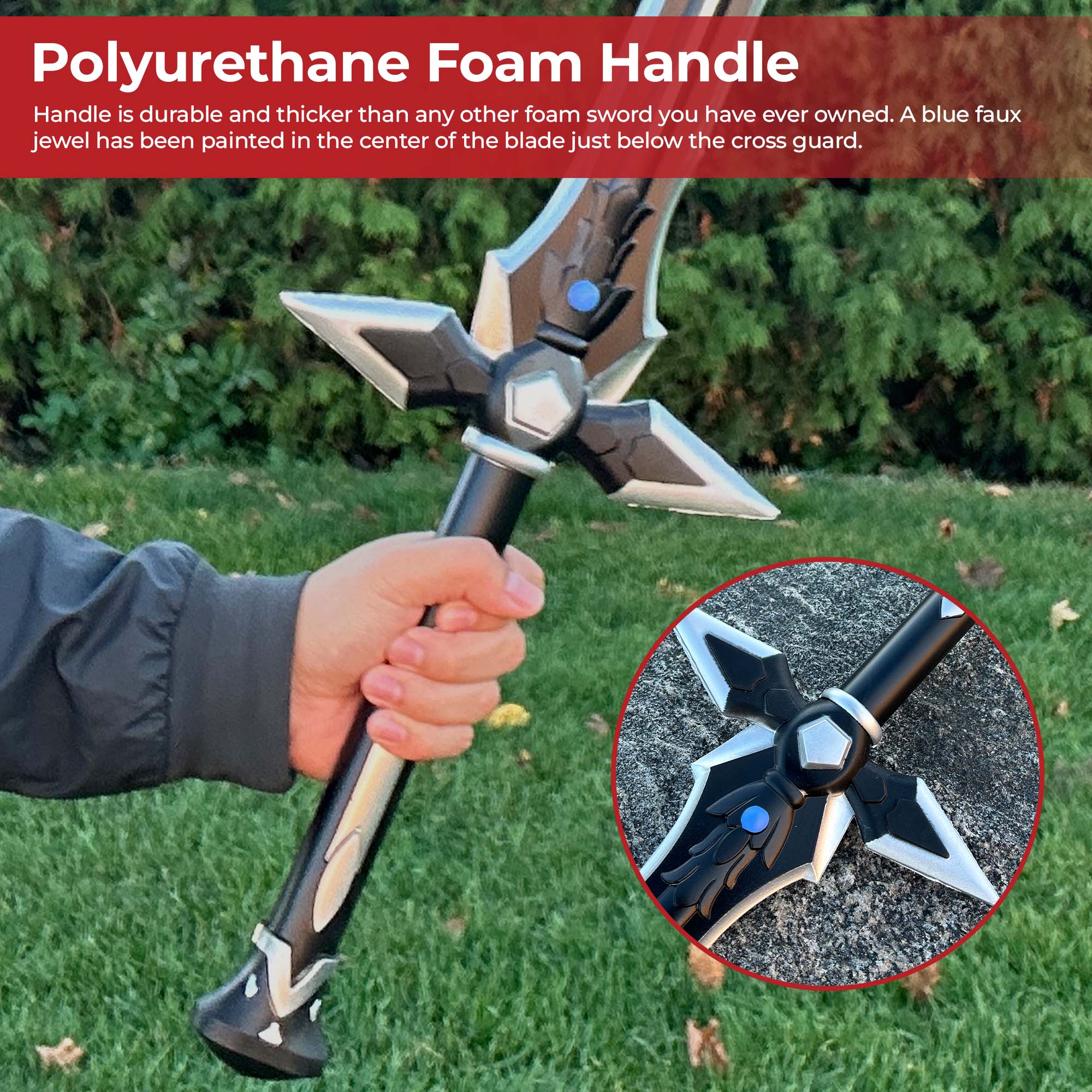 Dark Repulser SAO Foam Sword of Kirito swords - Tophatter Daily Deals