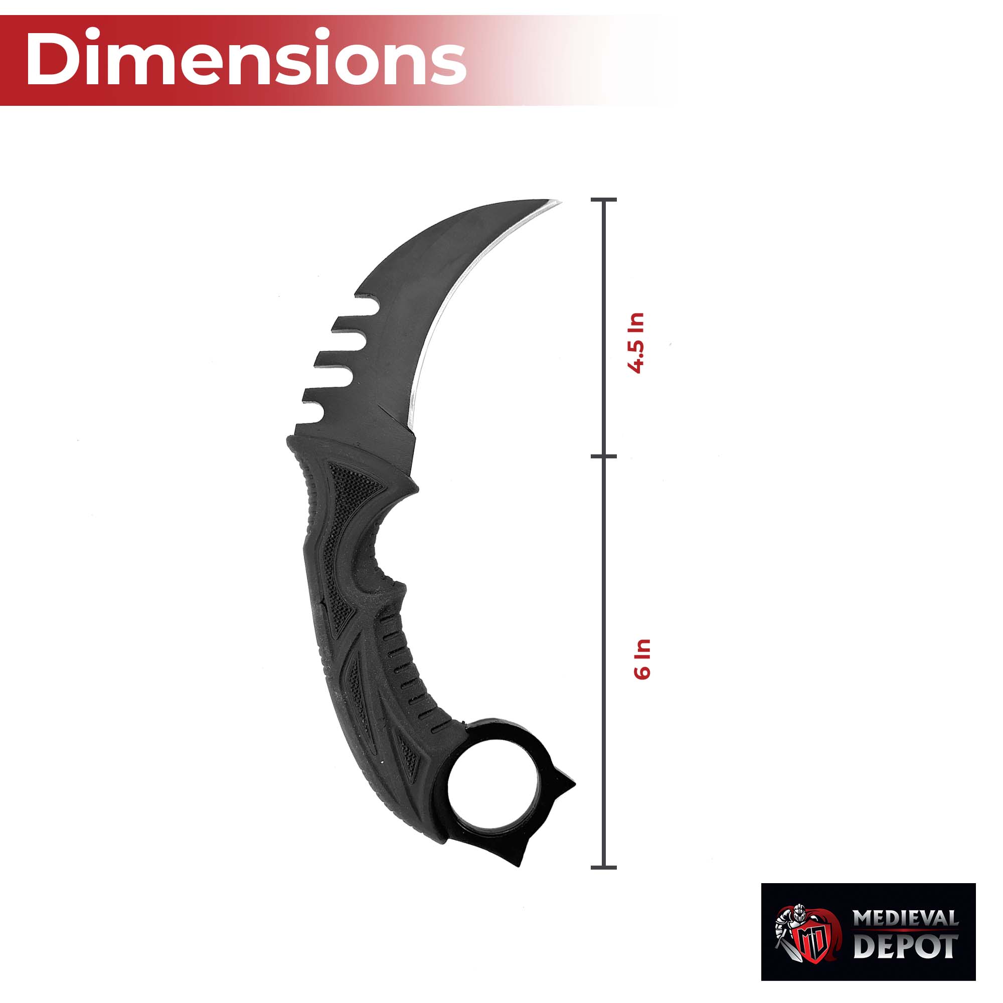 Dark Salvation Fixed Blade Survival Karambit knives - Tophatter Daily Deals