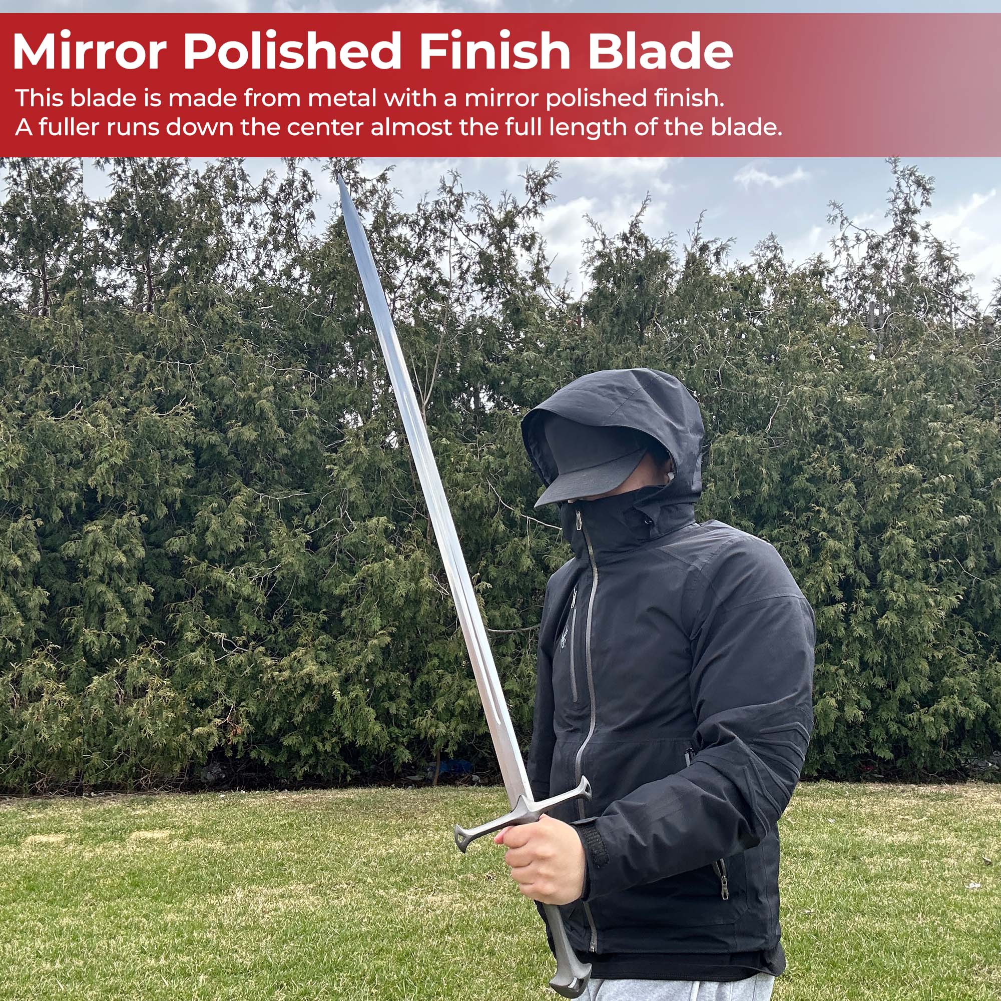 Darkened Medieval King’s Blade Sword swords - Tophatter Daily Deals