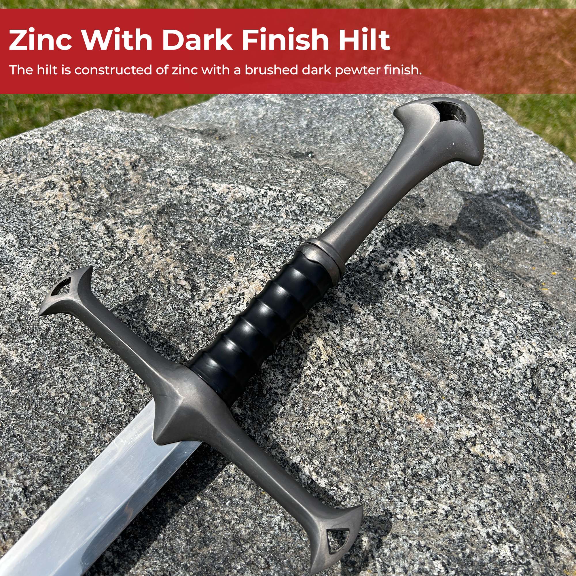 Darkened Medieval King’s Blade Sword swords - Tophatter Daily Deals