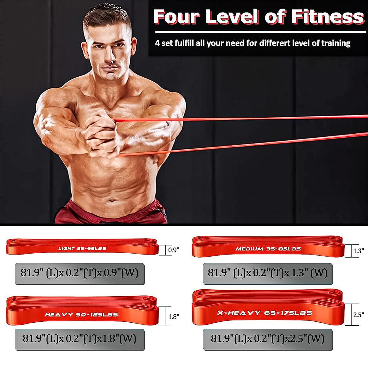 Resistance Band Bar UK - Resistance Bands Set with 98cm Detachable Exercise Bar Exercise & Fitness - Tophatter Daily Deals
