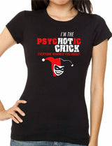 DC - Harley Quinn - Psychotic Chick (Animated) T-Shirt - Tophatter Daily Deals