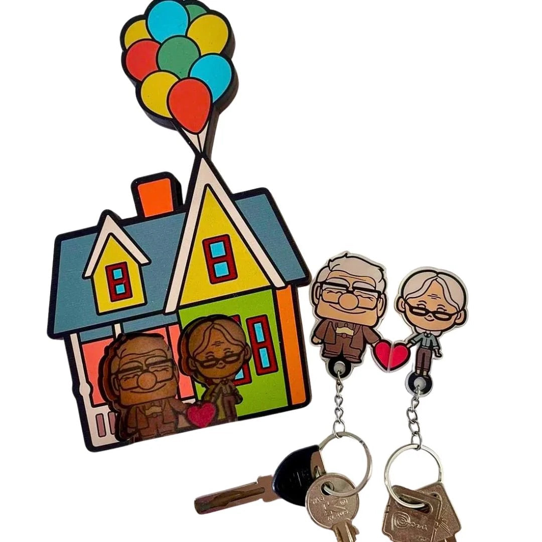 Couples Keychains™️ Carl & Ellie - UP - Tophatter Daily Deals