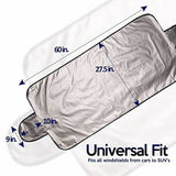 Reversible Car Windshield Protector for Winter Snow & Summer Heat Automotive - Tophatter Daily Deals