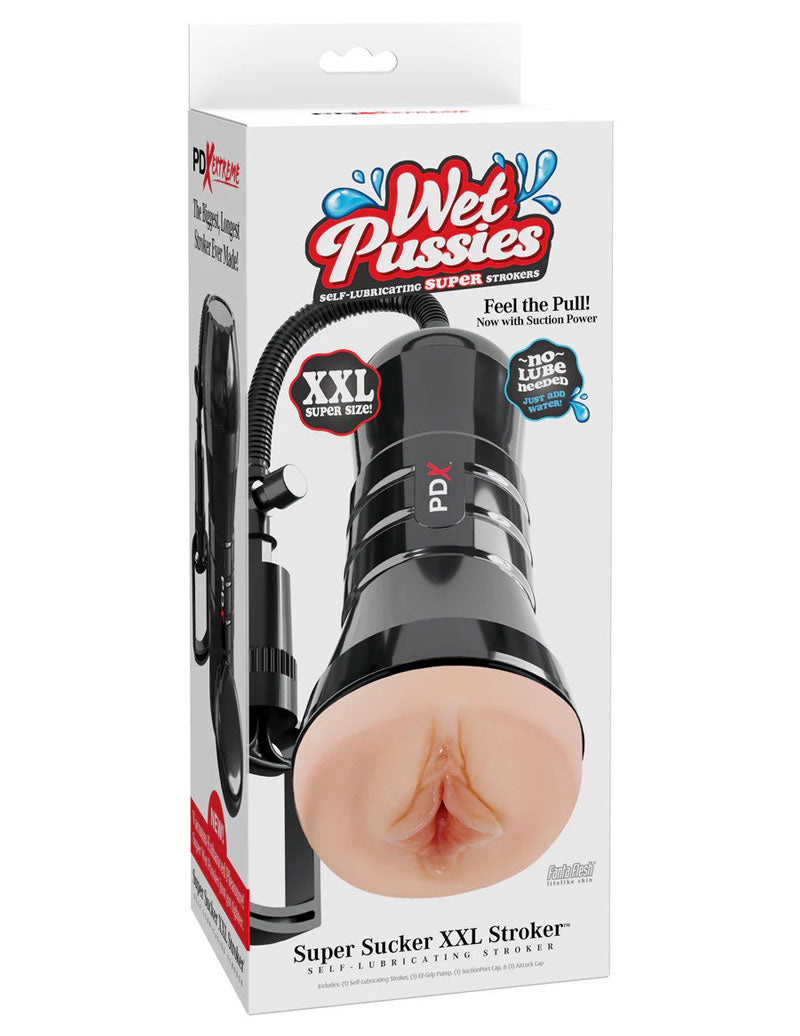 PDX Wet Pussies Super Sucker XXL – Suction Pump Vagina Stroker > Sex Toys For Men > Masturbators > Manual - Tophatter Daily Deals