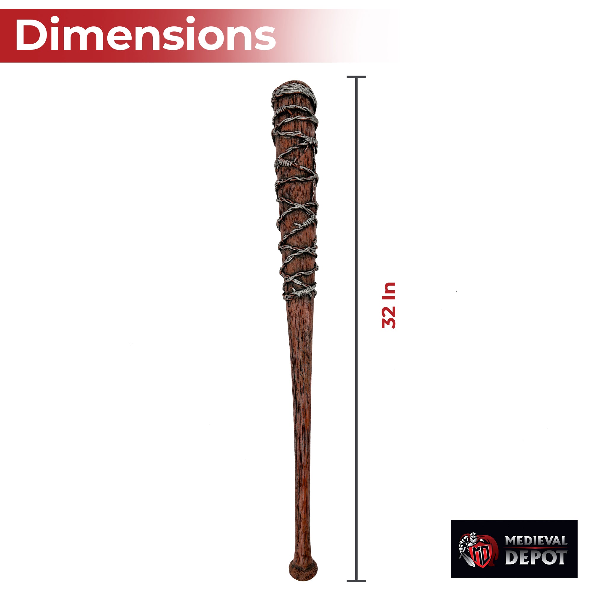 Dead Man Walking Foam Barbed Bat swords - Tophatter Daily Deals