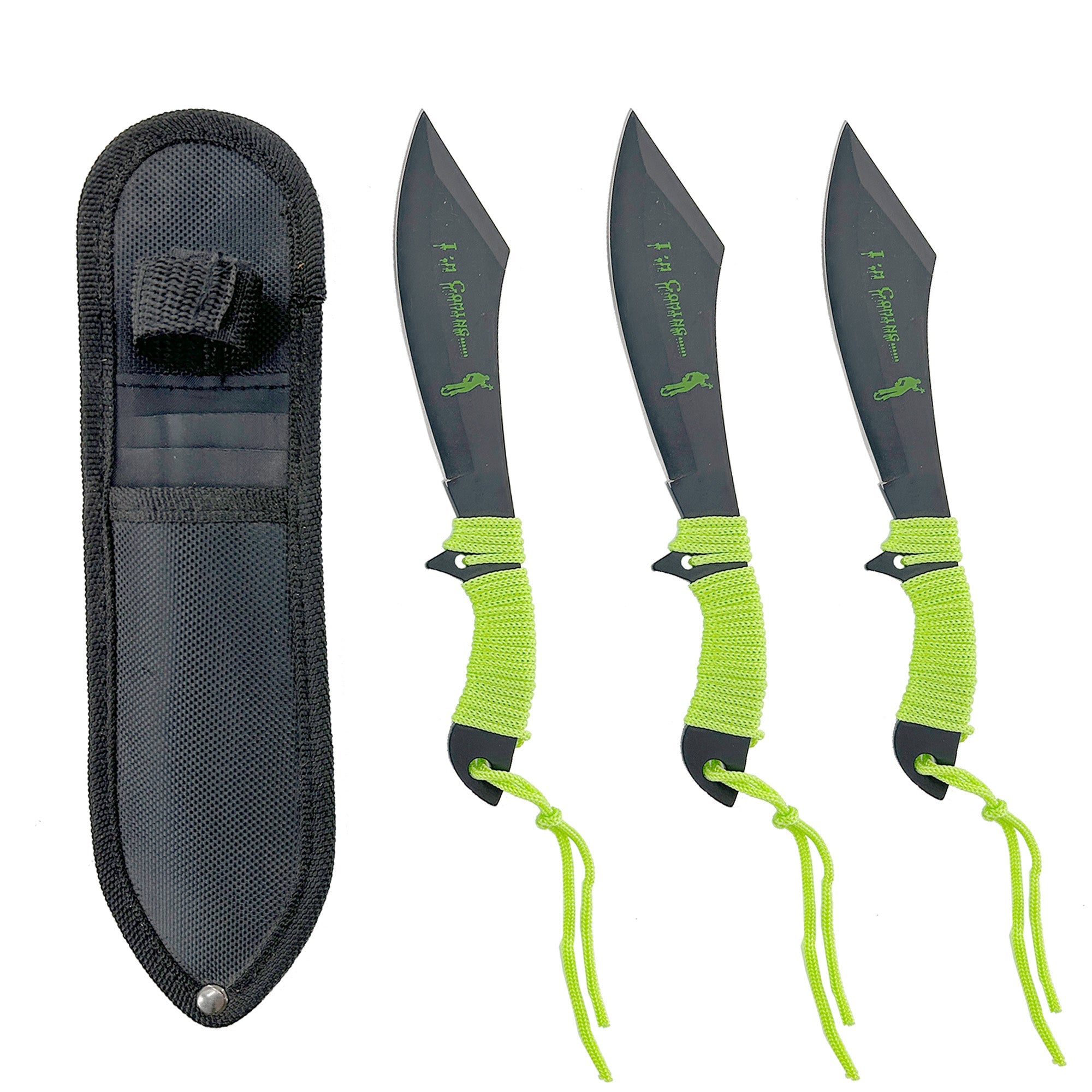 Death Hunter Scimitar Throwing Knife Set knives - Tophatter Daily Deals