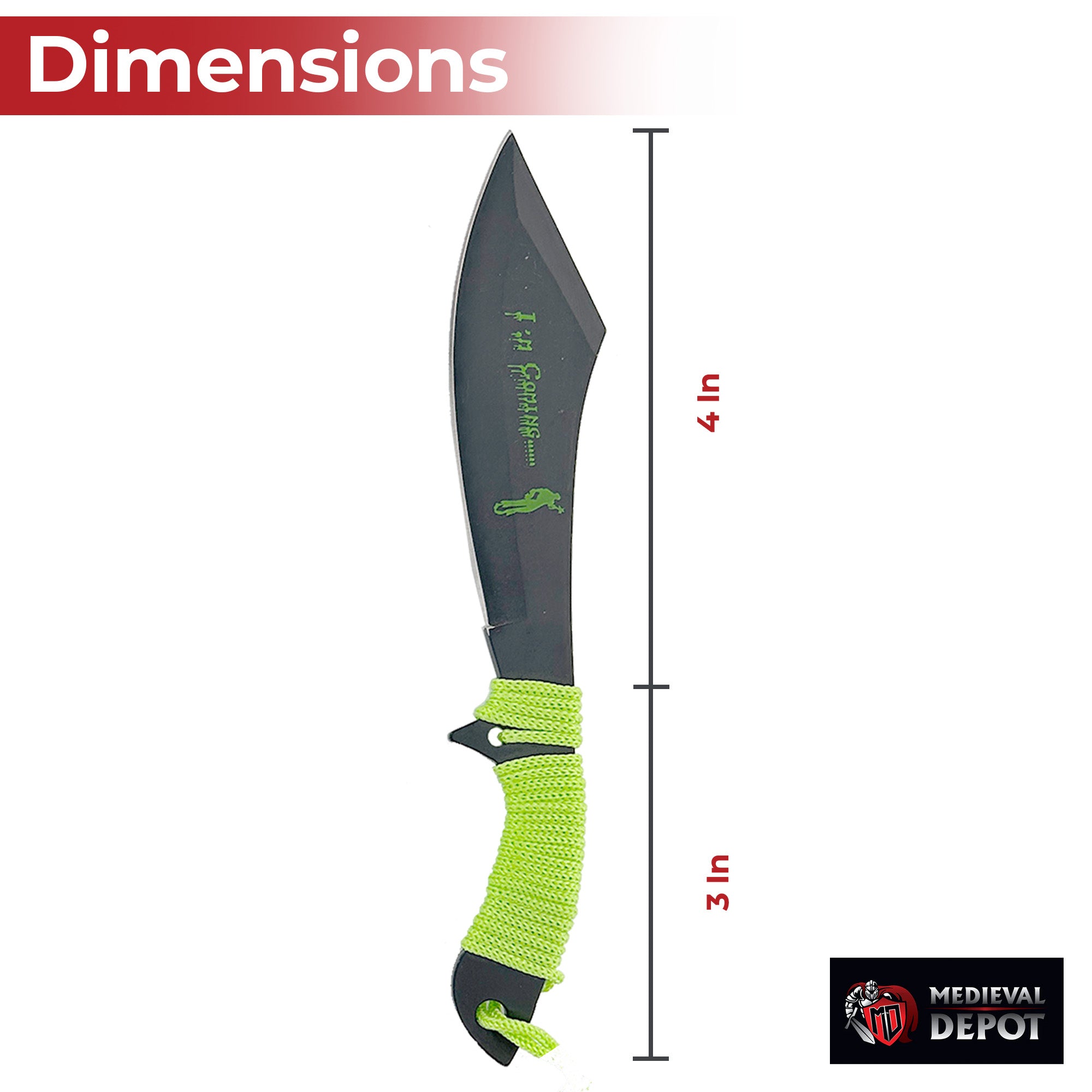 Death Hunter Scimitar Throwing Knife Set knives - Tophatter Daily Deals