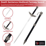 Death Sentence Medieval Fantasy Sword swords - Tophatter Daily Deals