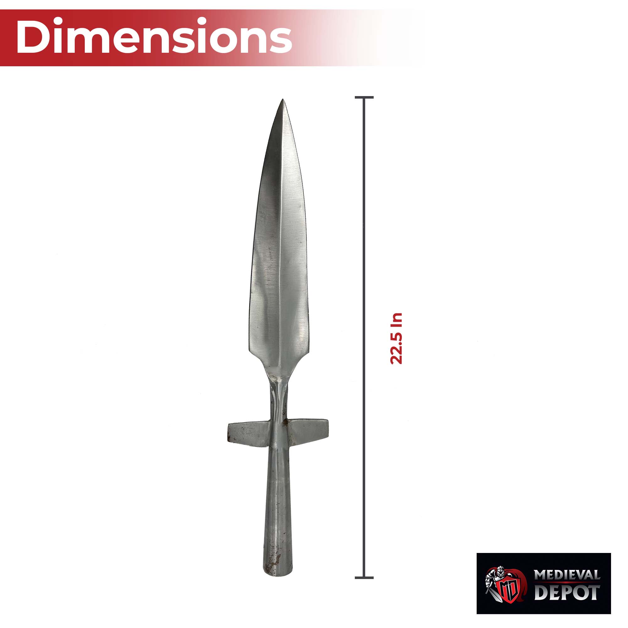 Deflect Option Medieval Hand Forged Winged Spearhead Knives - Tophatter Daily Deals