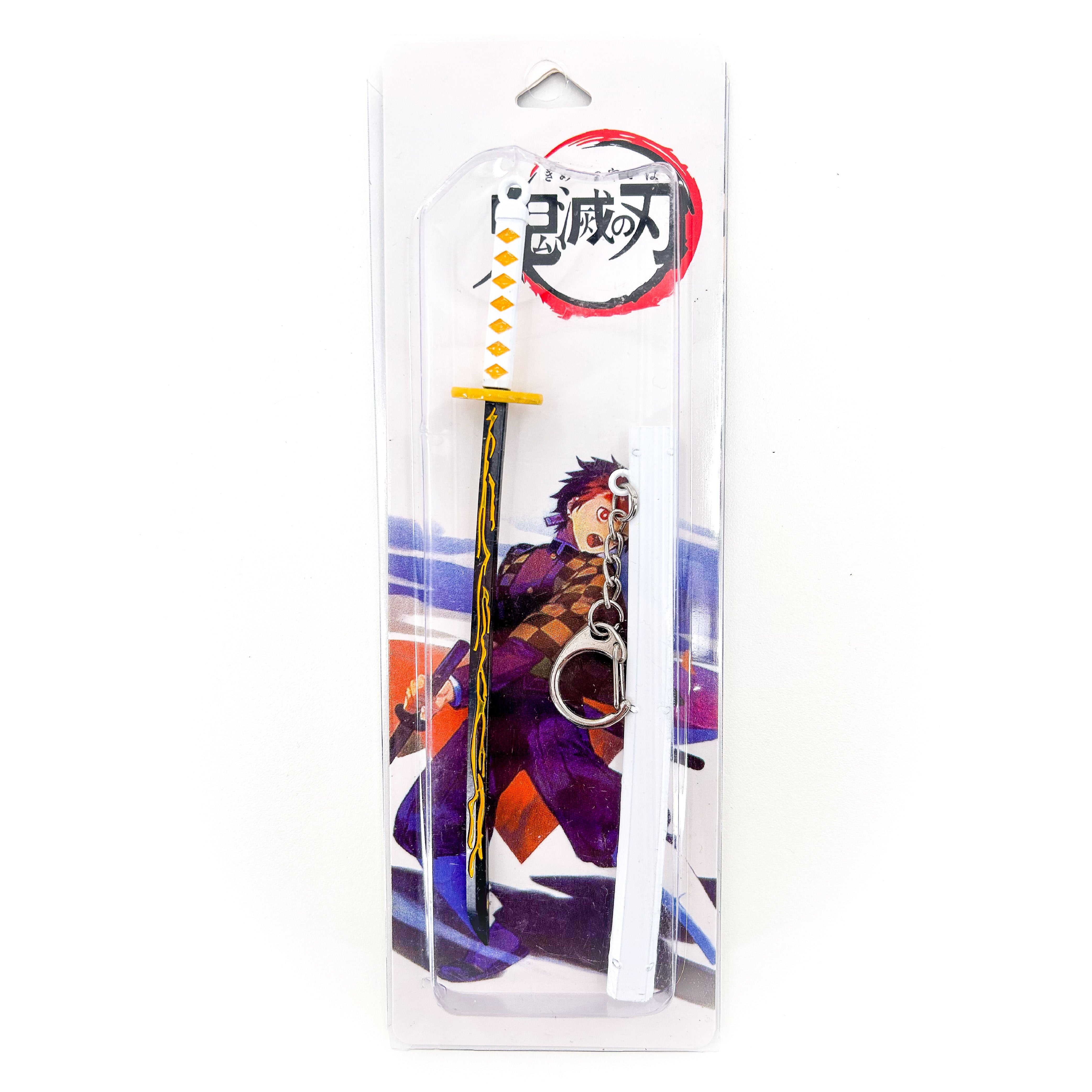 Demon Slayer Inspired Sword Keychain Agatsuma Zenitsu's Miniature Replica Swords - Tophatter Daily Deals