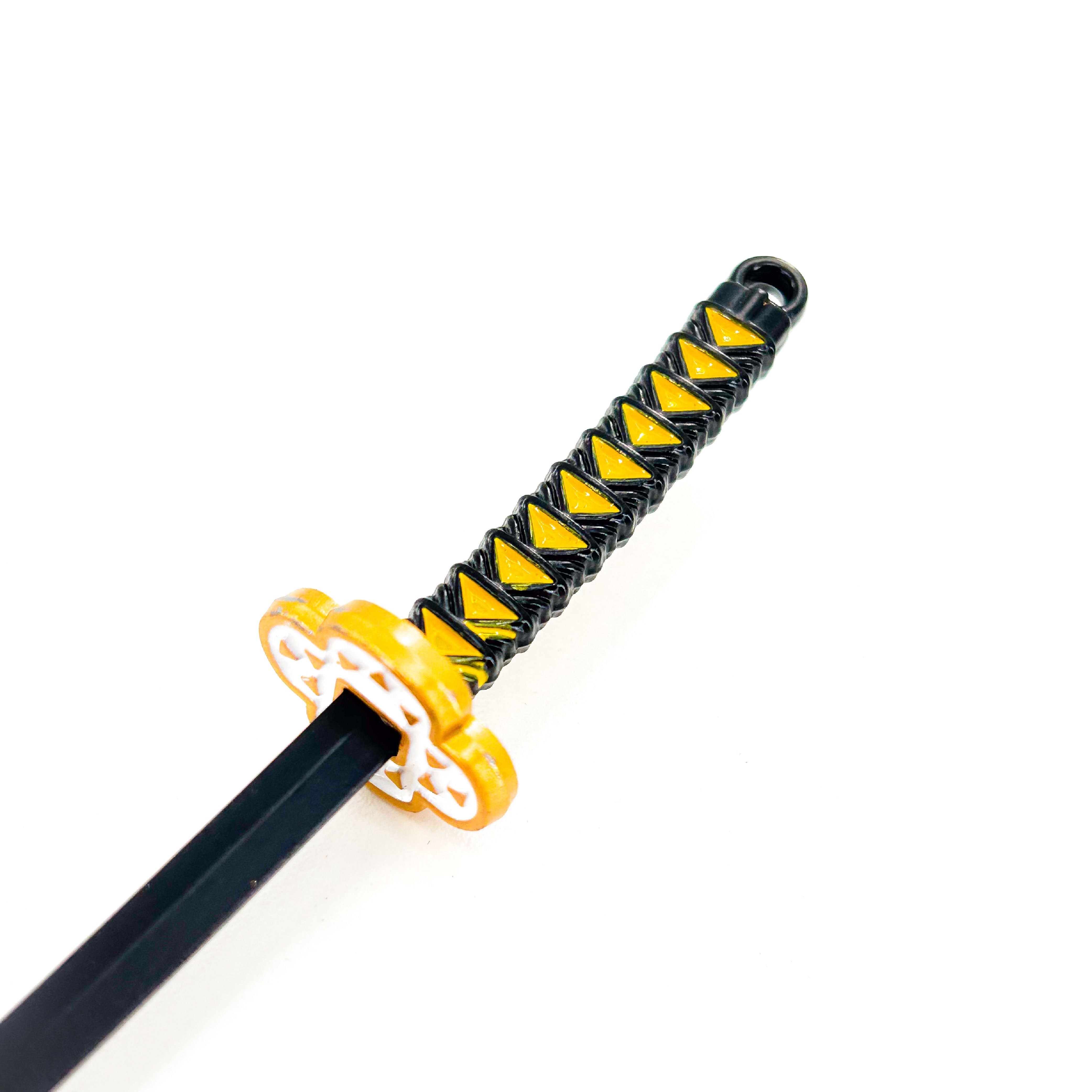 Demon Slayer Inspired Sword Keychain Kaigaku's Miniature Replica Swords - Tophatter Daily Deals