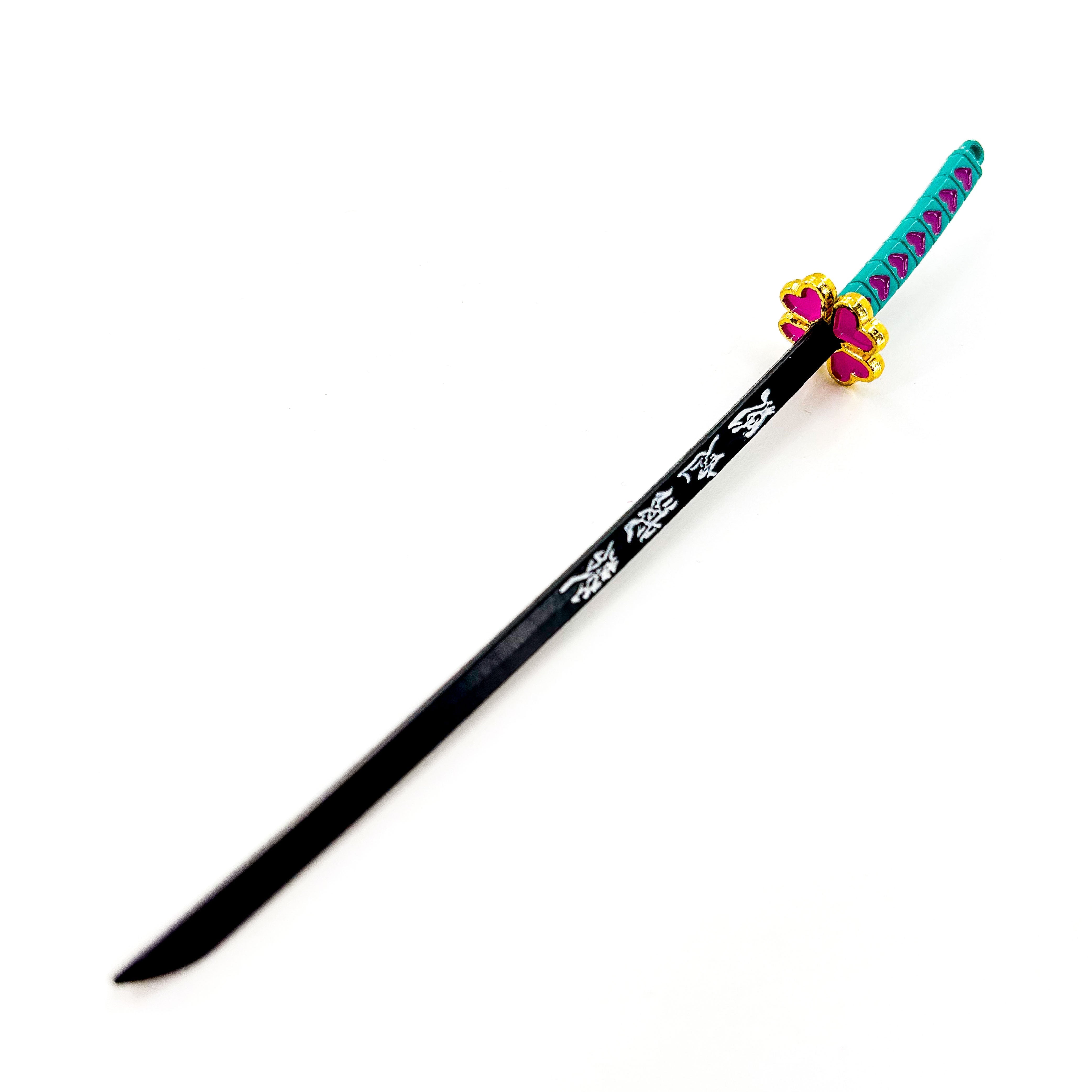 Demon Slayer Inspired Sword Keychain Kanroji Mitsuri's Miniature Replica Swords - Tophatter Daily Deals