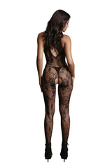 Shots Toys - Le Désir - DES023 - Crotchless Lace Bodystocking - Black - OS Lingerie - Tophatter Daily Deals