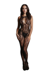 Shots Toys - Le Désir - DES023 - Crotchless Lace Bodystocking - Black - OS Lingerie - Tophatter Daily Deals