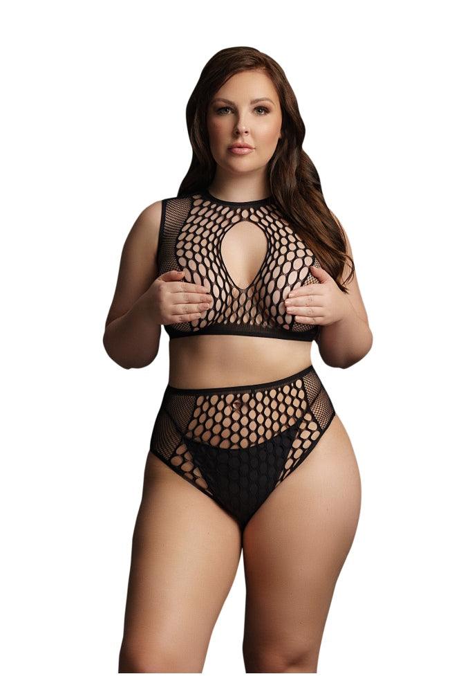 Shots Toys - Le Désir - DES027X - Key-Hole Bra Set - Various Colors - OS/XL Black OSXL Lingerie - Tophatter Daily Deals