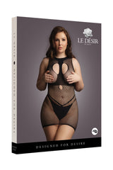 Shots Toys - Le Désir - DES029X - Duo Net Mini Dress - Black - OS/XL Lingerie - Tophatter Daily Deals