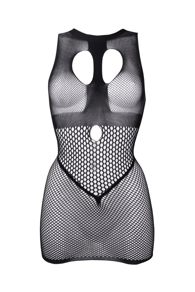 Shots Toys - Le Désir - DES029X - Duo Net Mini Dress - Black - OS/XL Lingerie - Tophatter Daily Deals