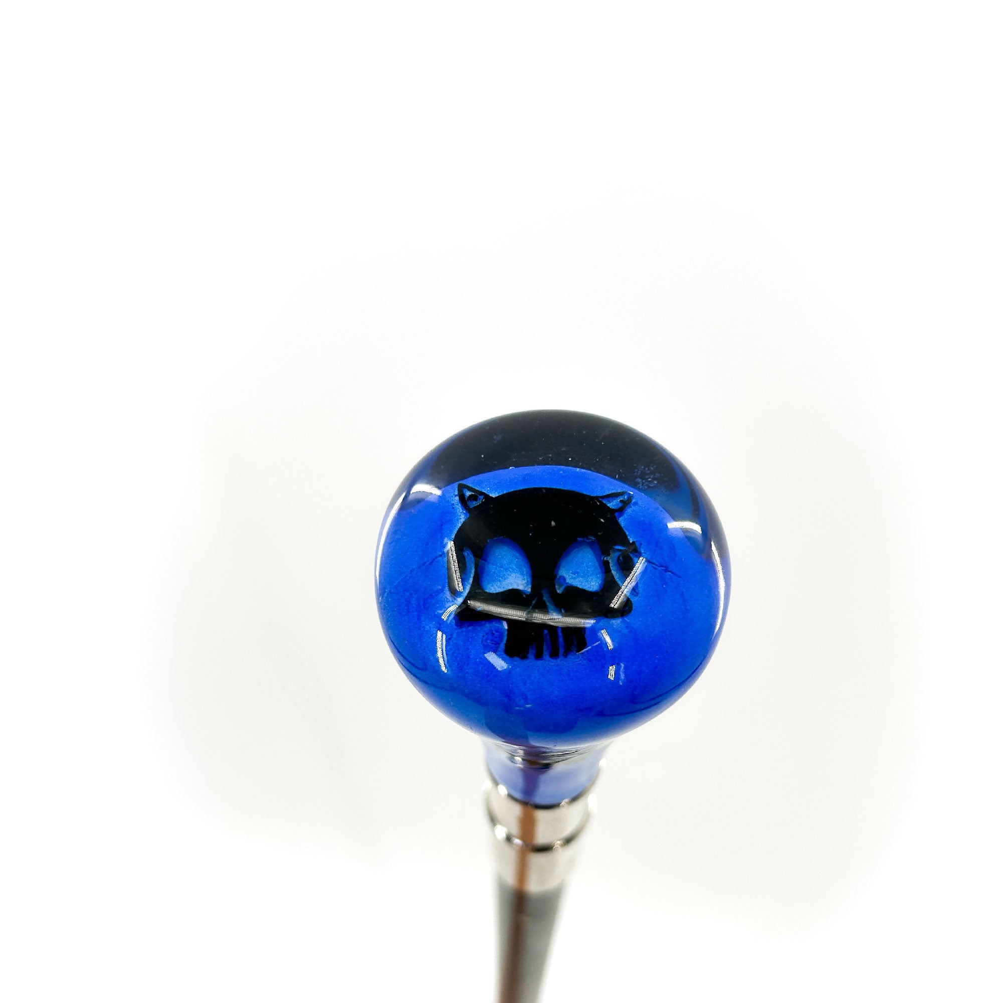 Devil's Skull Crusader Blue Walking Cane cane - Tophatter Daily Deals
