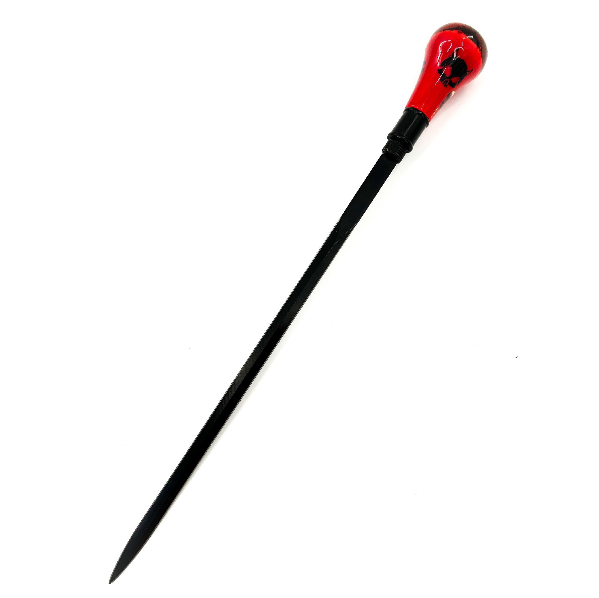 Devil's Skull Elegant Removable Blade Red Walking Sword Cane historical period - Tophatter Daily Deals