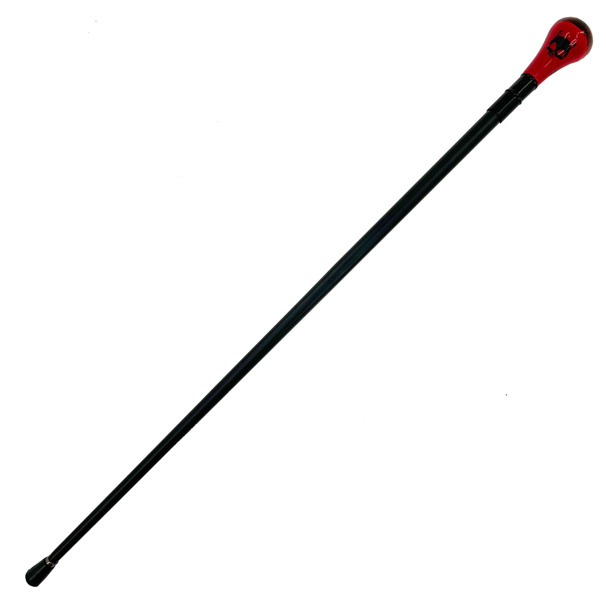 Devil's Skull Elegant Red Walking Cane cane - Tophatter Daily Deals